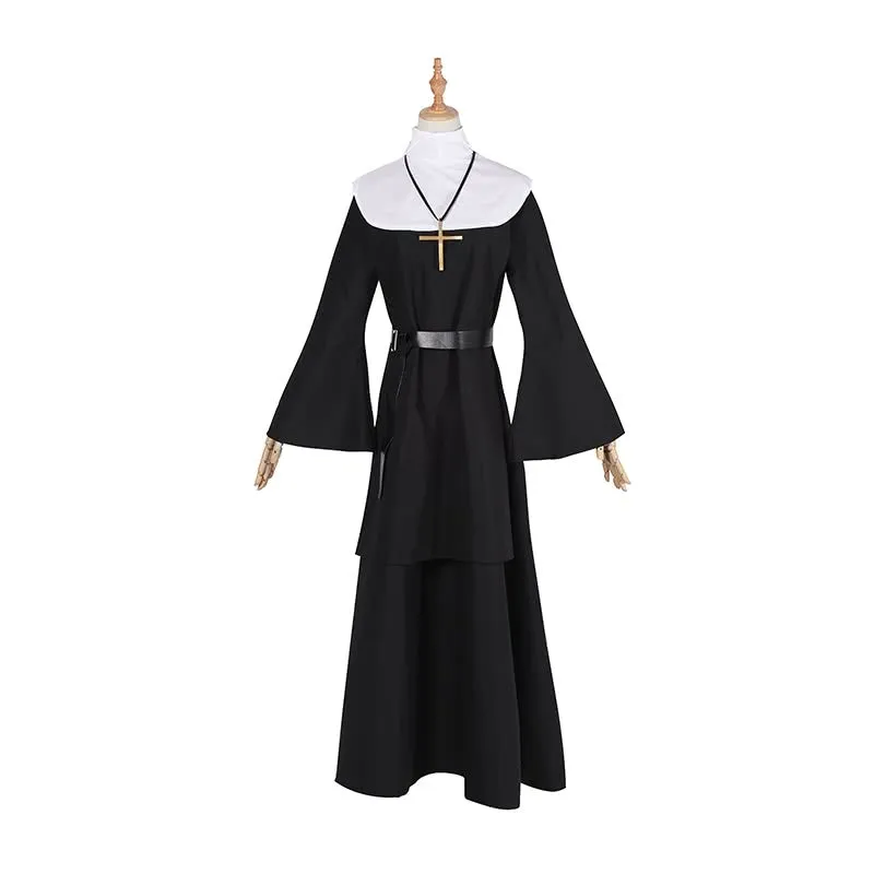 2018 Horror Movie The Nun Trailer Valak Sister Cosplay Costumes The Conjuring Women Halloween Costumes