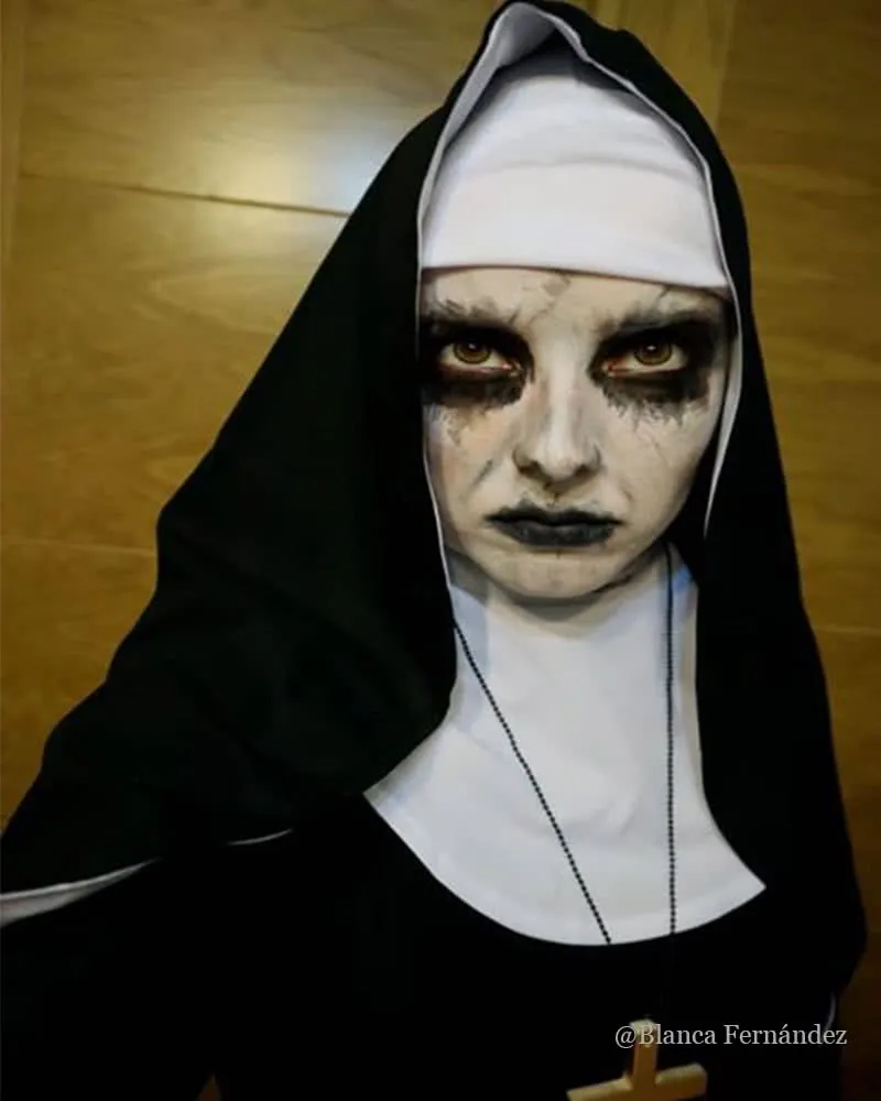 2018 Horror Movie The Nun Trailer Valak Sister Cosplay Costumes The Conjuring Women Halloween Costumes