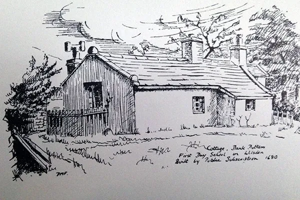 Bank Bottom Cottage, Mytholme Canvas Print