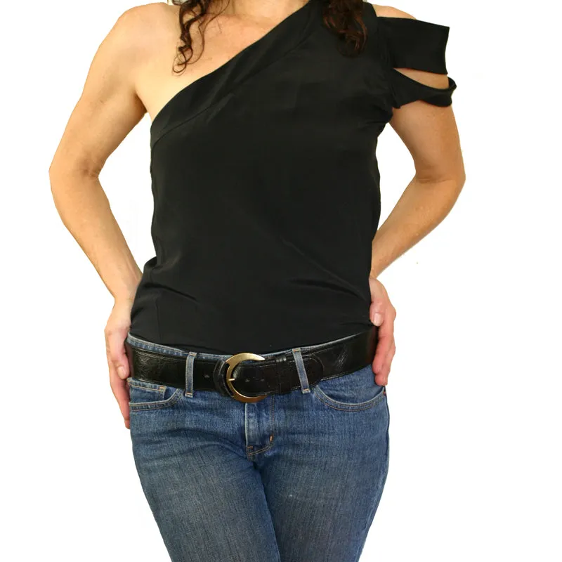Leather-Tipped Belt - Deer wAntique Nickel