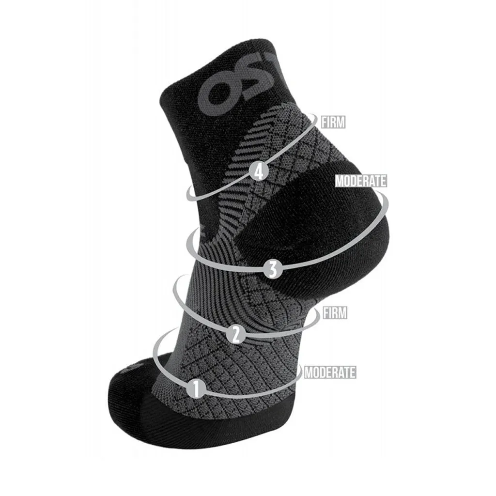 Plantar Fasciitis No Show Socks - Black