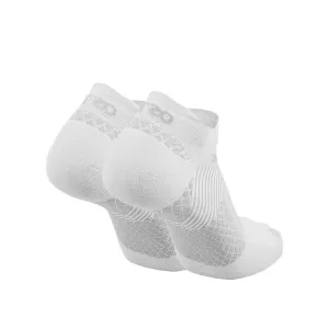 Plantar Fasciitis No Show Socks - White