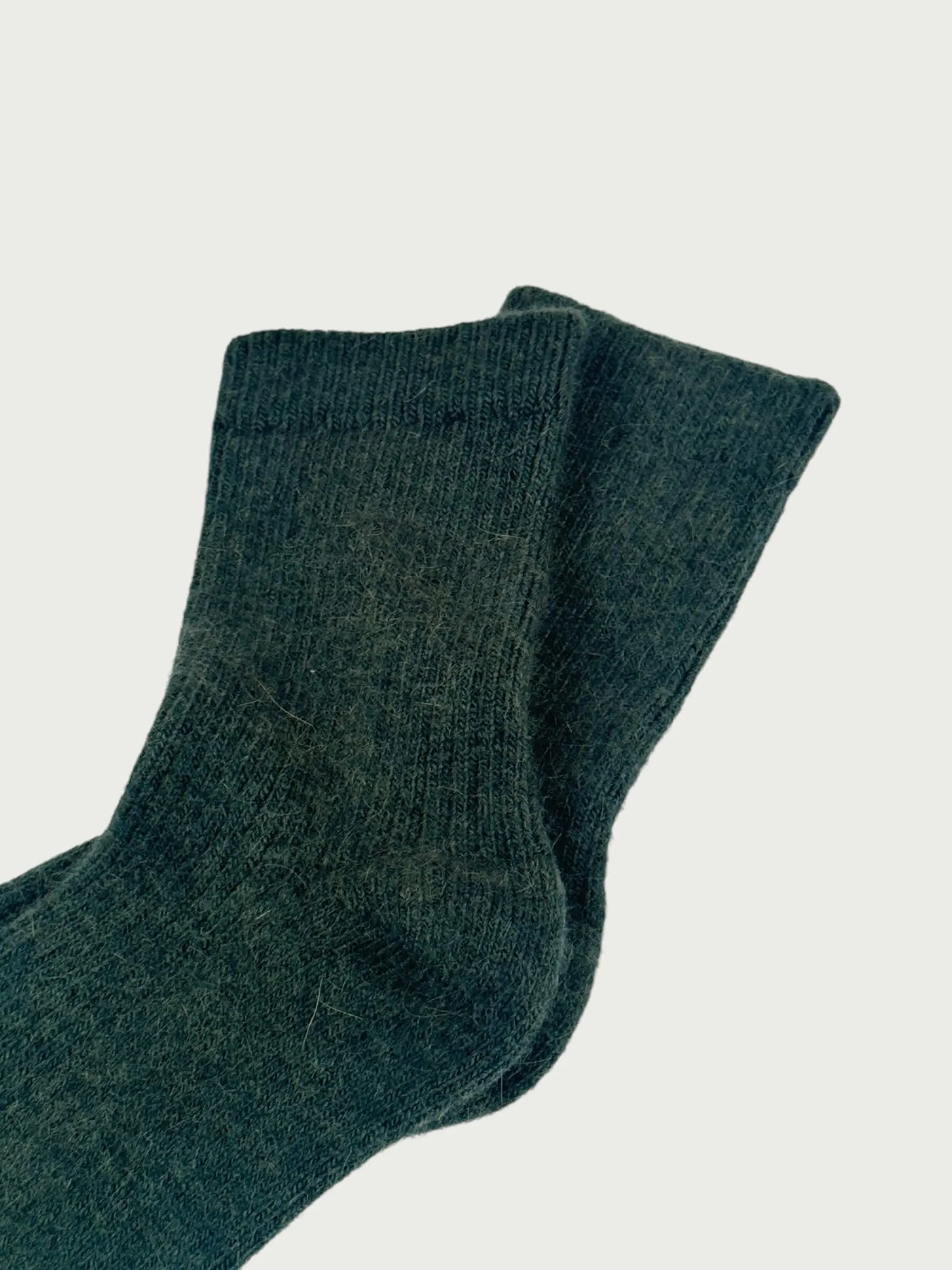 Tibetan Wool Sock, Pine Green